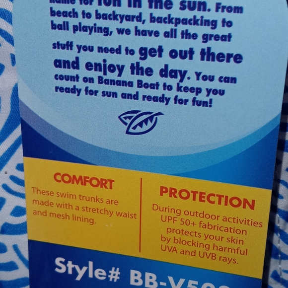 Mens blue wave swim short - Picture 4 of 4